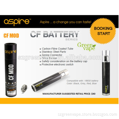 Wholesale Genuine Aspire Hot Newest18650 Battery Aspire CF MOD With huge shark vaporizer